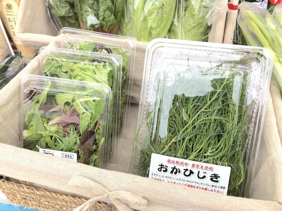 有機ベビーリーフ、無農薬おかひじき